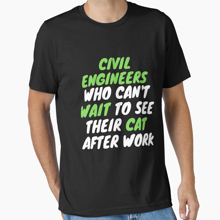 civil engineer cat after work by SnowballStep T-Shirts, Hoodie, Sweatshirt | BlankRebels.com (Image 1)