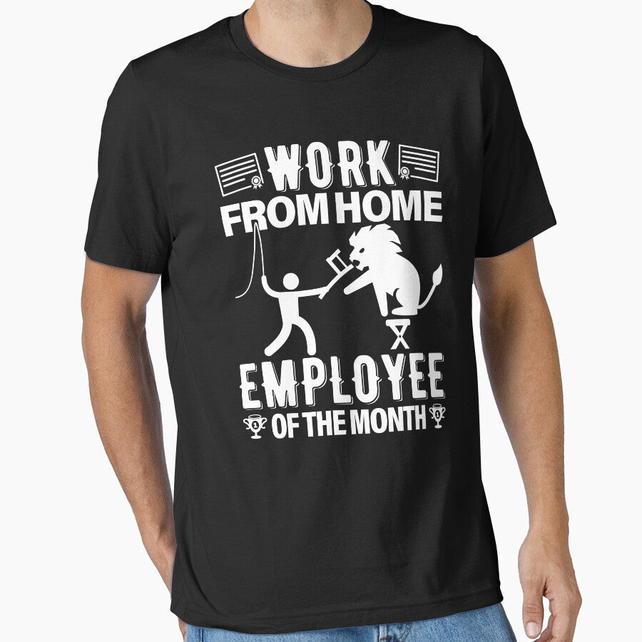 Work From Home Employee Of The Month Challenges by GravitiTees T-Shirts, Hoodie, Sweatshirt | BlankRebels.com (Image 1)