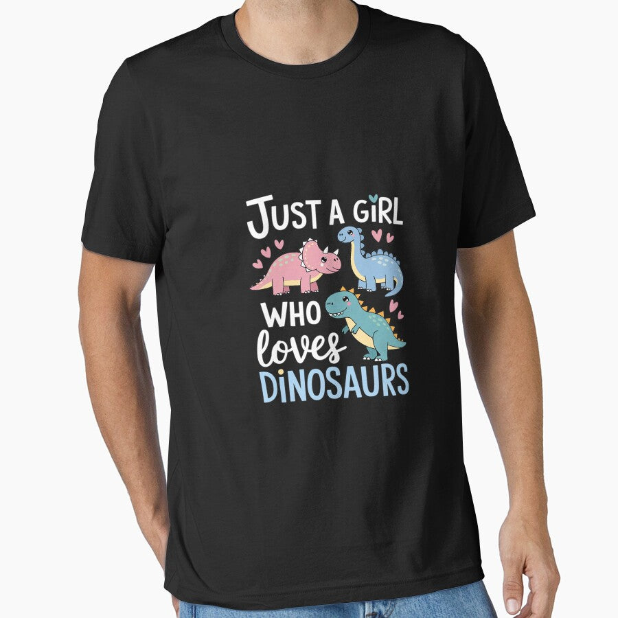 Just A Girl Who Loves Dinosaurs 2 by AquaKiev T-Shirts, Hoodie, Sweatshirt | BlankRebels.com (Image 1)