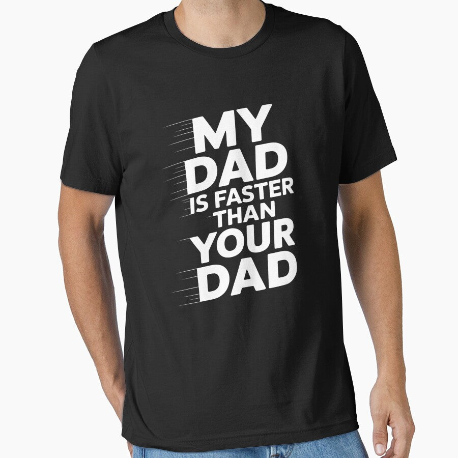 My Dad Is Faster Than Your Dad Runner Sprinting Father's Day by skanderio T-Shirts, Hoodie, Sweatshirt (Image 1)