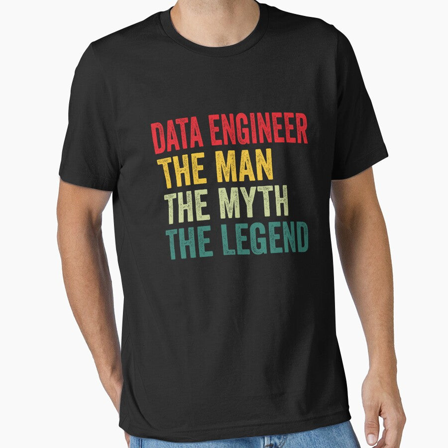 Data engineer Mens Gift, Man Myth Data engineer Legend, Data engineer Fathers Day by vzrnmichsudops T-Shirts,... (Image 1)