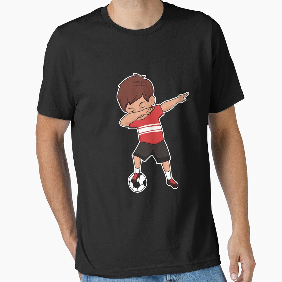 Dabbing Soccer Player Red Soccer Sports Team Athletic Soccer Athlete Coach by VollLaser
