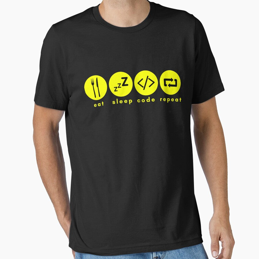 Eat Sleep Code Repeat!, Love Coding. by Nxt-Lvl-Awesome T-Shirts, Hoodie, Sweatshirt | BlankRebels.com (Image 1)