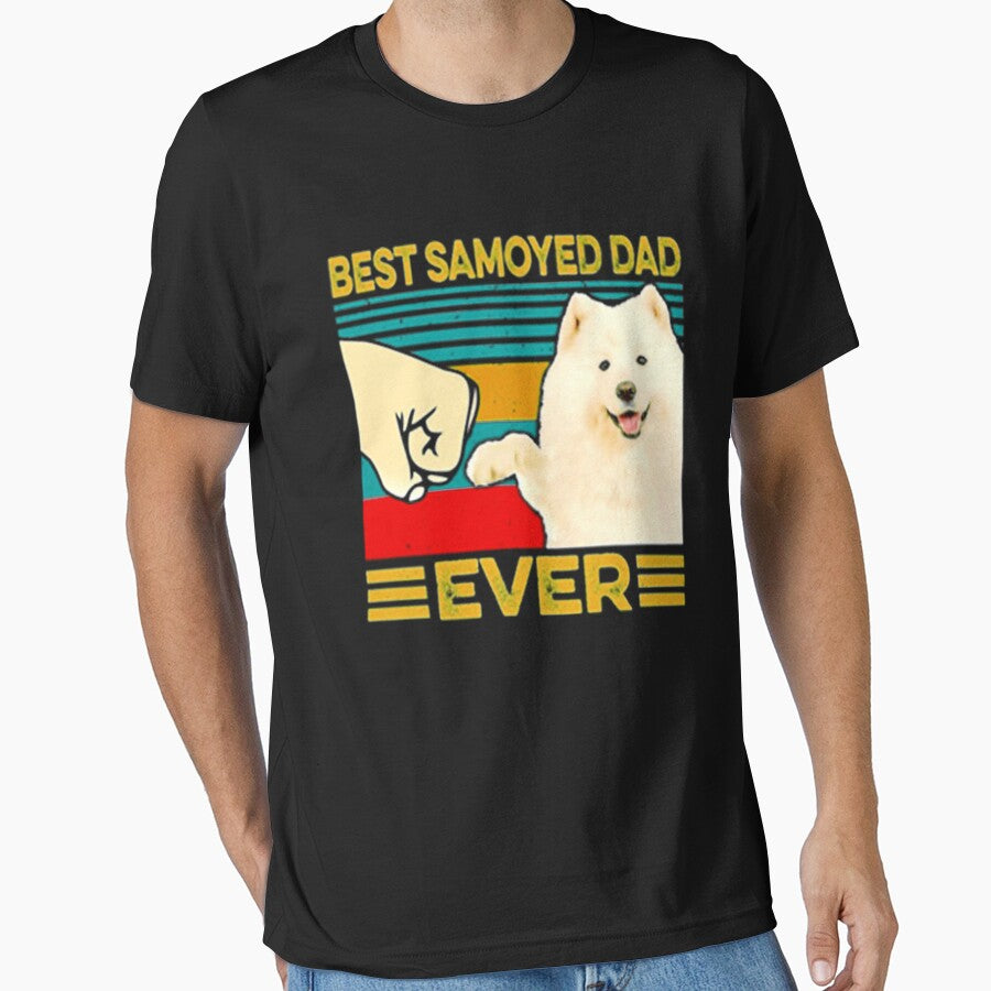 Vintage best Samoyed dad ever Tshirt by RithaMatch