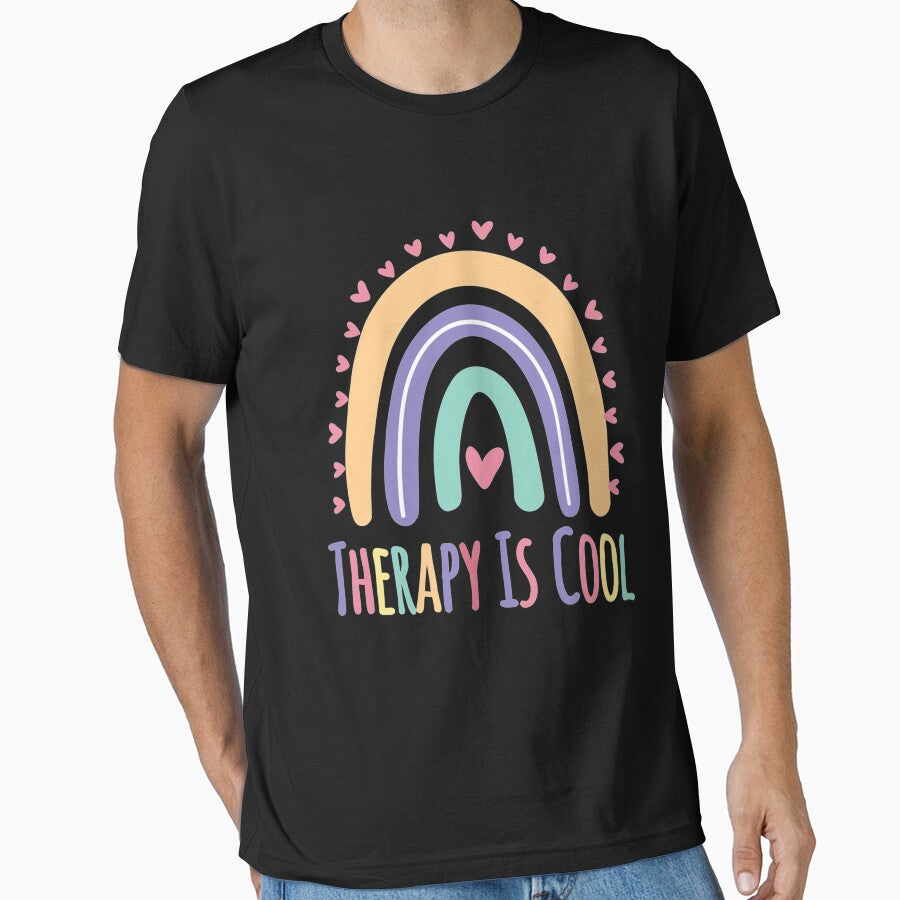 Therapy Is Cool Self Care Mental Health Awareness Gift by Sashakis T-Shirts, Hoodie, Sweatshirt | BlankRebels.com (Image 1)