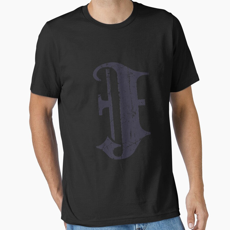 Dark Grunge Monogram Letter "J" Blackletter by SunnyStreet T-Shirts, Hoodie, Sweatshirt | BlankRebels.com (Image 1)
