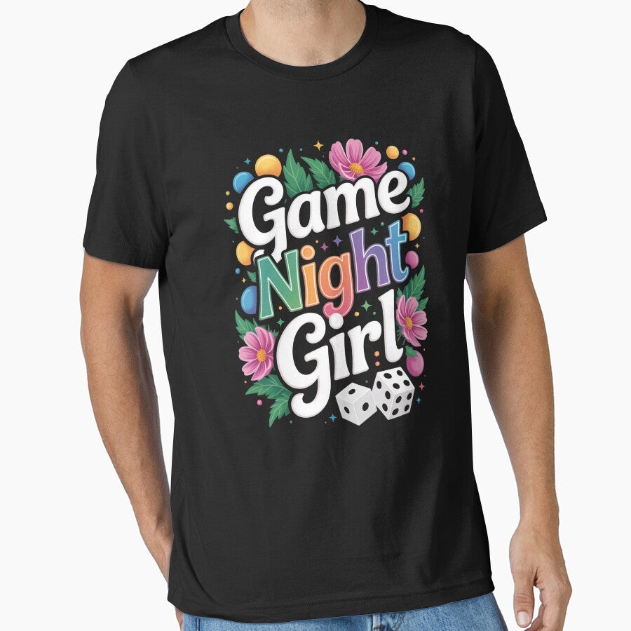Game Night Girl Board Game Night by Elenasriveras T-Shirts, Hoodie, Sweatshirt | BlankRebels.com (Image 1)