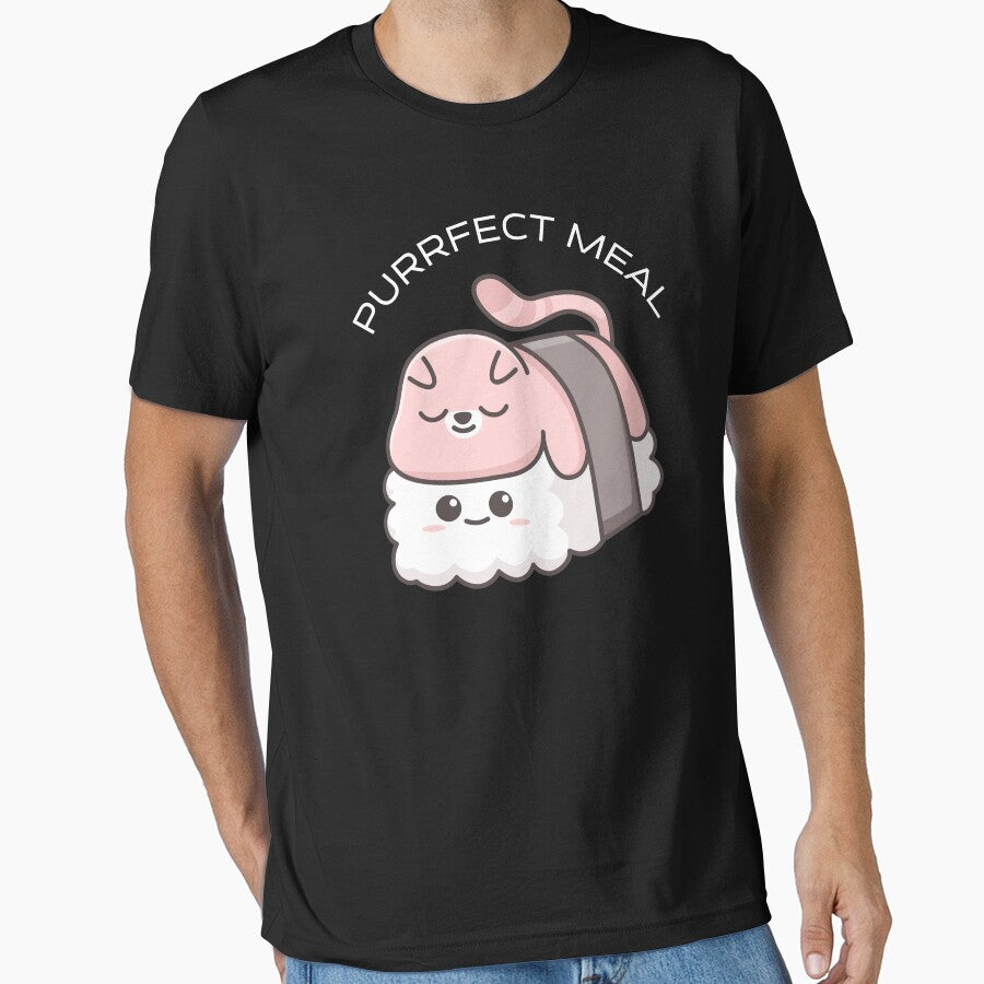 Sushi Cat Purrfect Meal by Eolithic T-Shirts, Hoodie, Sweatshirt | BlankRebels.com (Image 1)