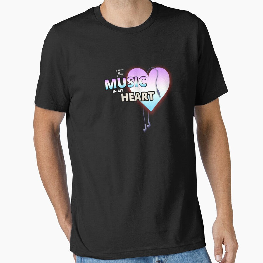 The Music in My Heart - Music Lover by Tatzki-Design T-Shirts, Hoodie, Sweatshirt | BlankRebels.com (Image 1)