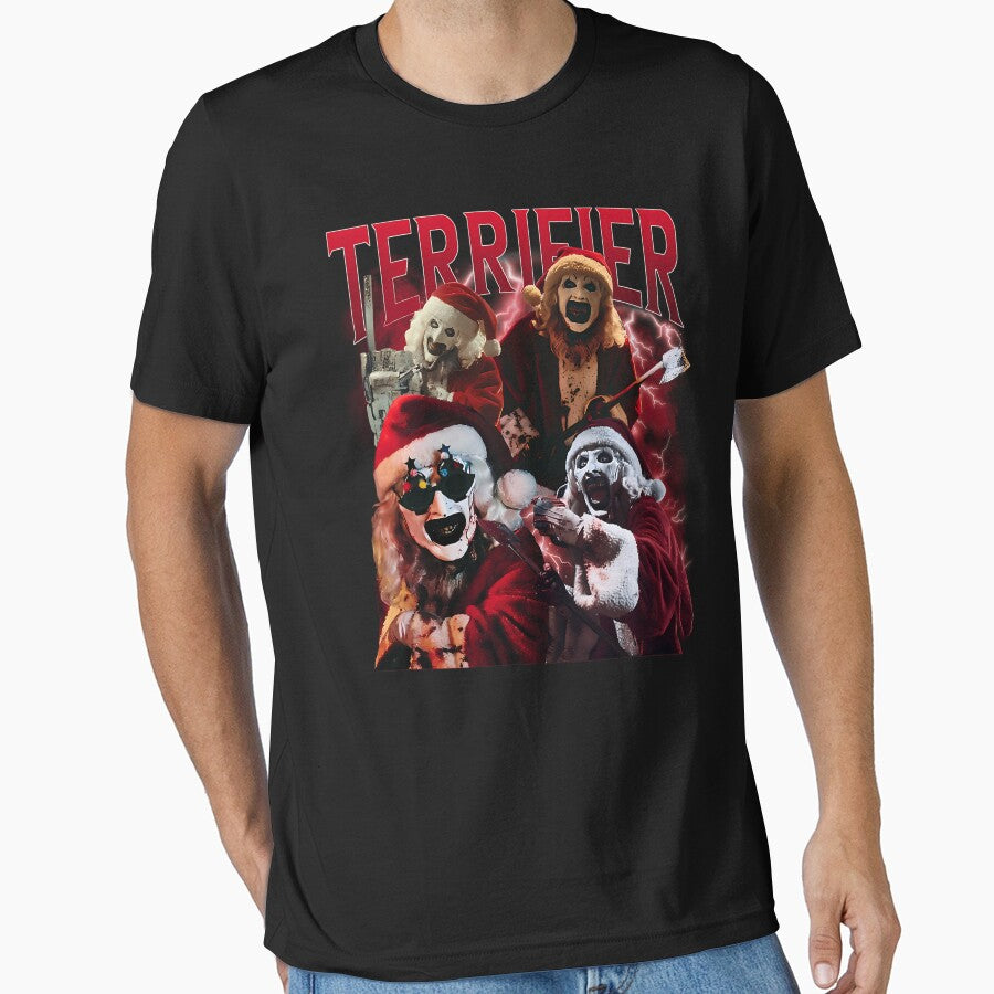 Art The Clowns Terrifiers Christmas by Comentalaluza T-Shirts, Hoodie, Sweatshirt | BlankRebels.com (Image 1)