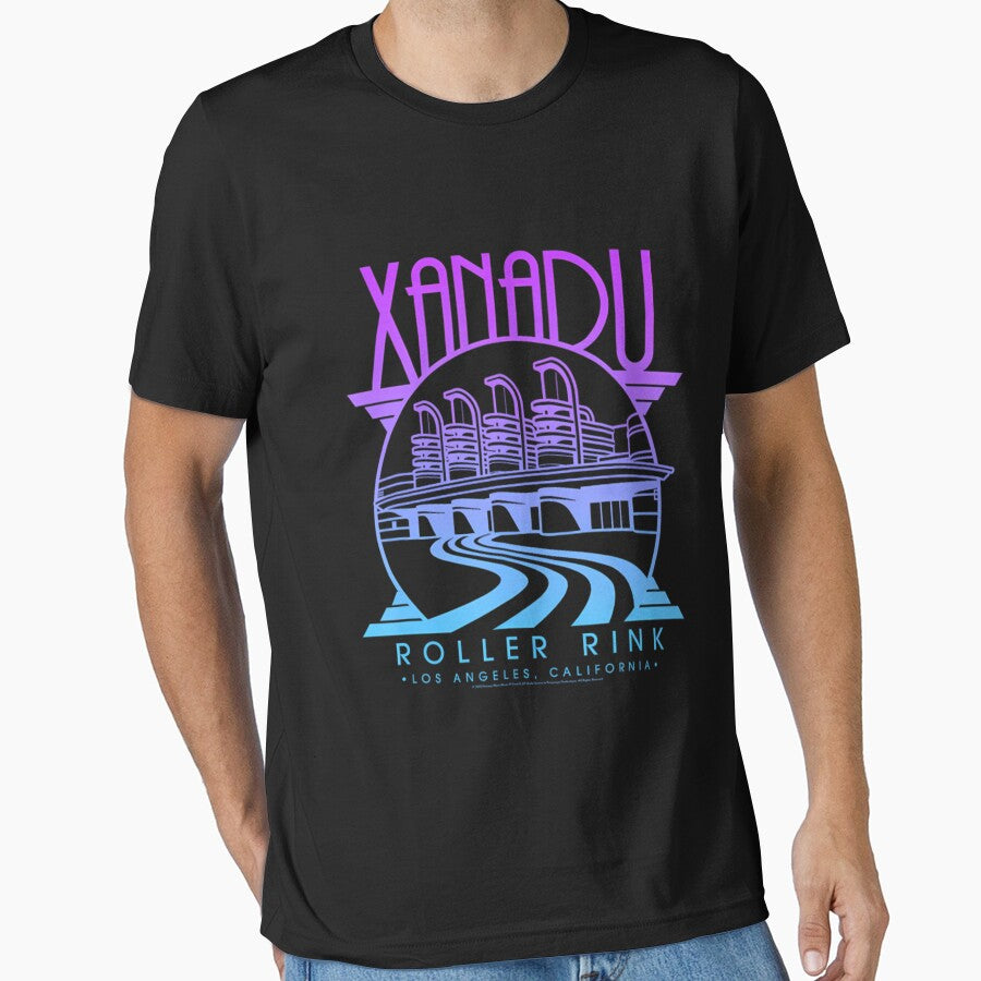 Olivia Newton John Xanadu Roller Rink Purple Blue by zibilytou T-Shirts, Hoodie, Sweatshirt | BlankRebels.com (Image 1)