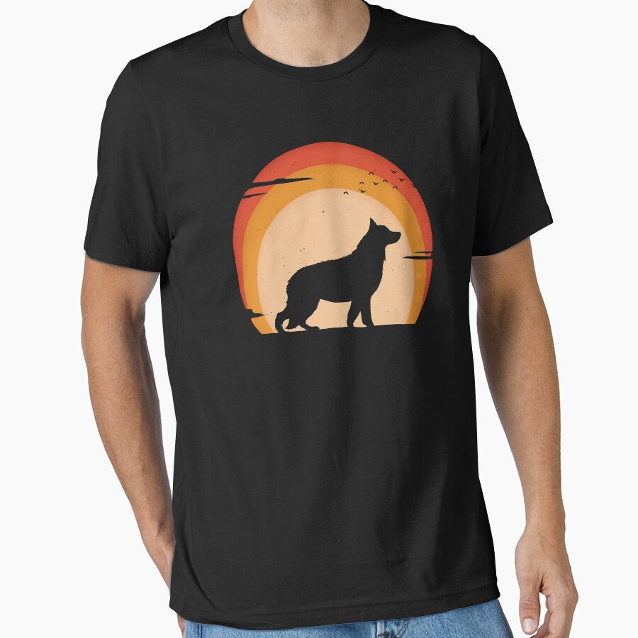 Vintage Shepherd Dog Sunset by SHIRTOVERLORD T-Shirts, Hoodie, Sweatshirt | BlankRebels.com (Image 1)