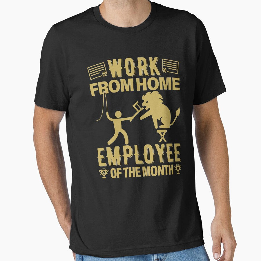 Work From Home Employee Of The Month Not Fun by GravitiTees T-Shirts, Hoodie, Sweatshirt | BlankRebels.com (Image 1)
