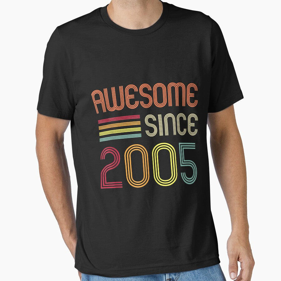 Awesome Since 2005 16th Birthday Retro by Oscar123412 T-Shirts, Hoodie, Sweatshirt | BlankRebels.com (Image 1)