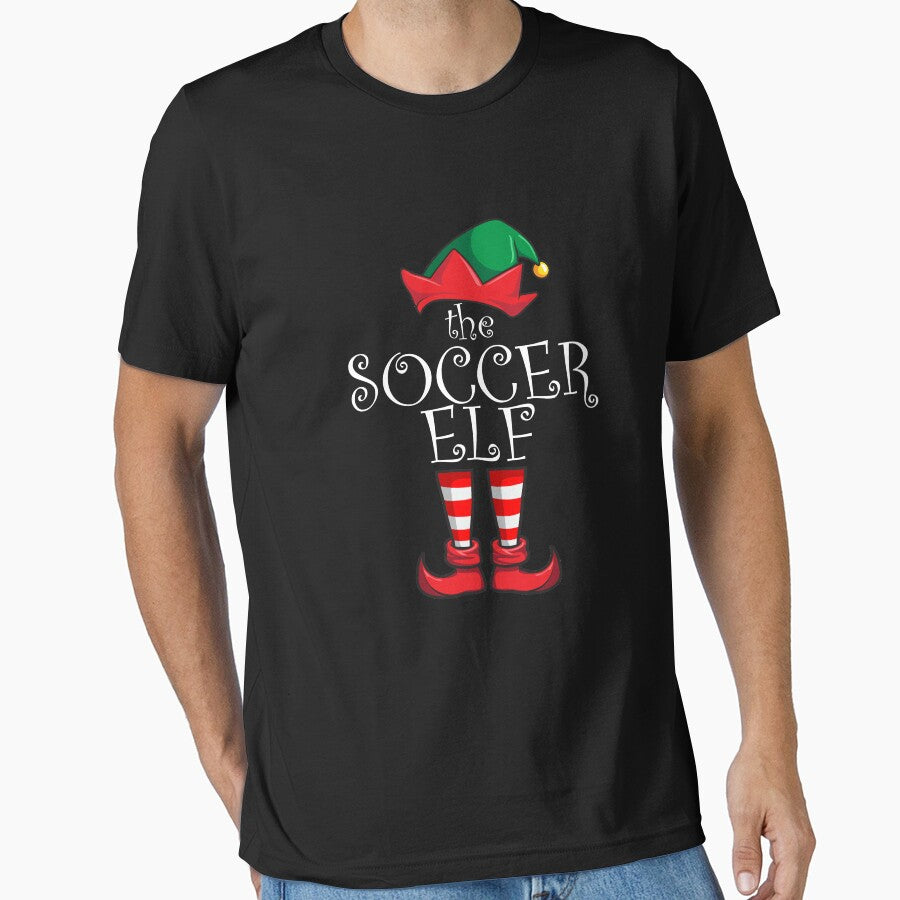 Soccer Elf Matching Family Christmas Party Pajama Soccer Elf Gear by DynamicDesign