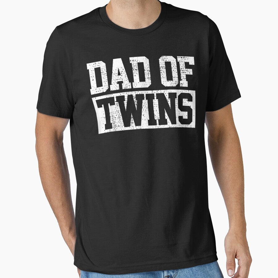 Twins Twin Dad Baby Tee Vintage by JWArtStudio Hoodie, Sweatshirt | BlankRebels.com (Image 1)