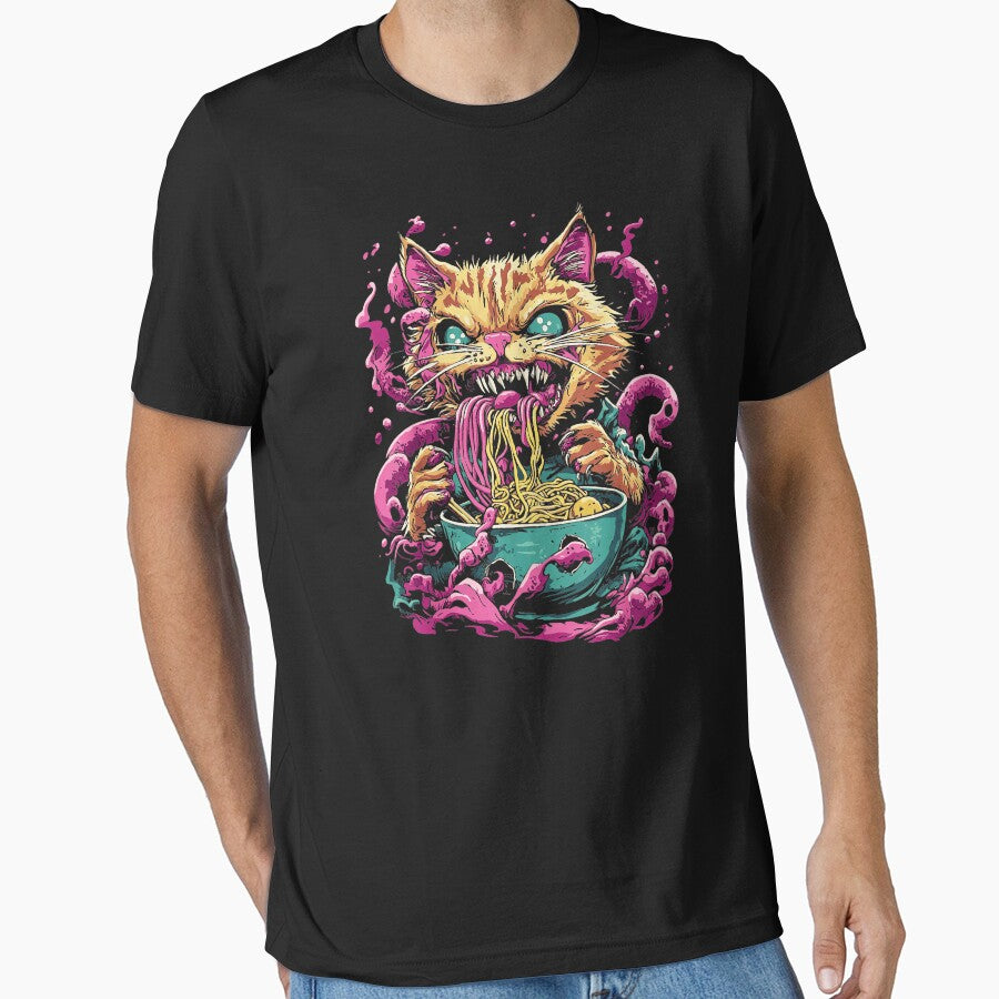 Cat Ramen Lover Feline Foodie by AmaXONIC