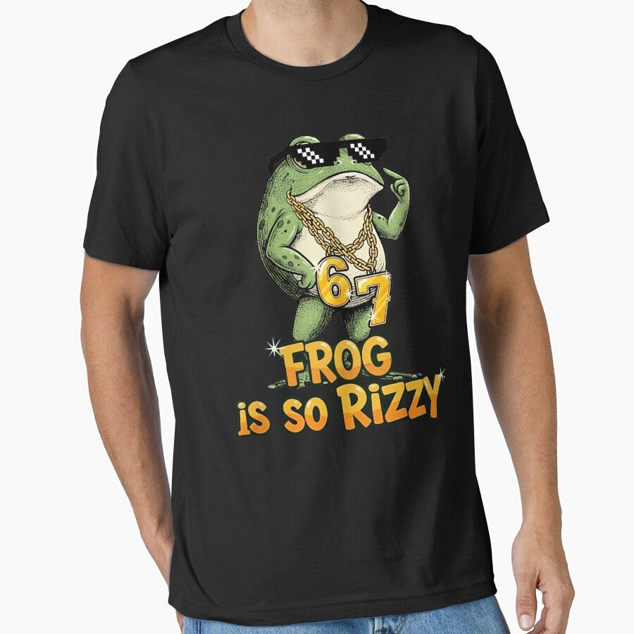 67 6 7 Rizz Frog Meme Gangsta T-Shirts, Hoodie, Sweatshirt