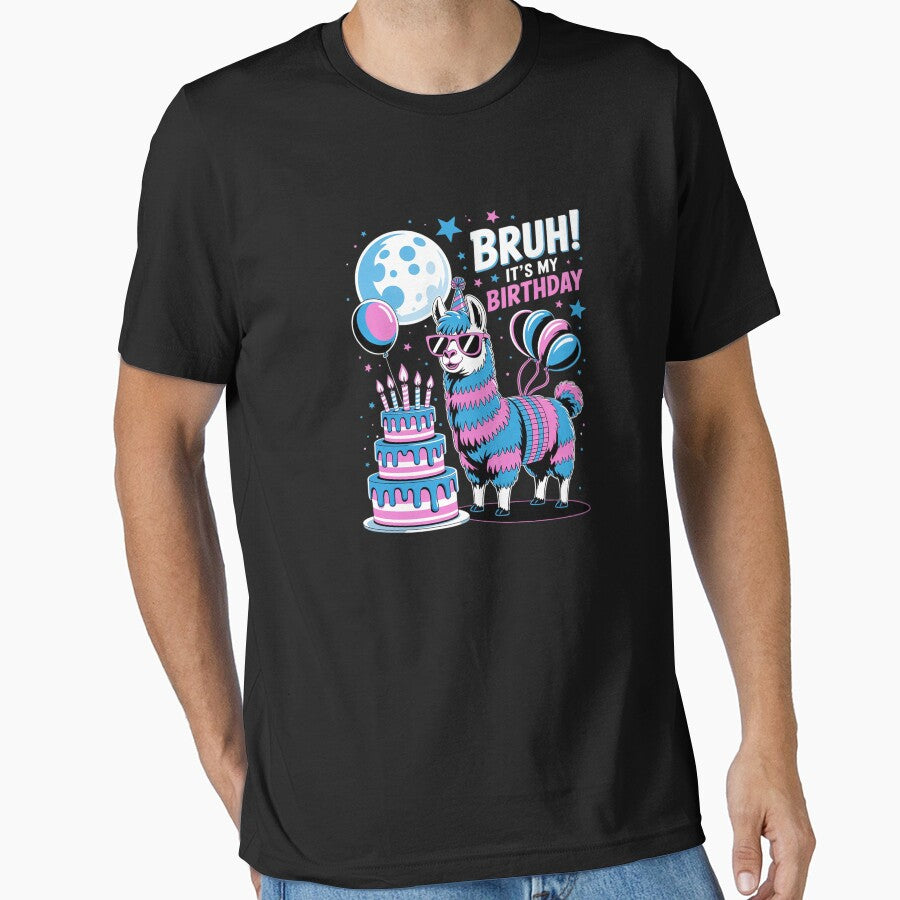 Bruh Its My Birthday Llama Pinata Family Party Boys Girls by SyntaxClaw T-Shirts, Hoodie, Sweatshirt (Image 1)