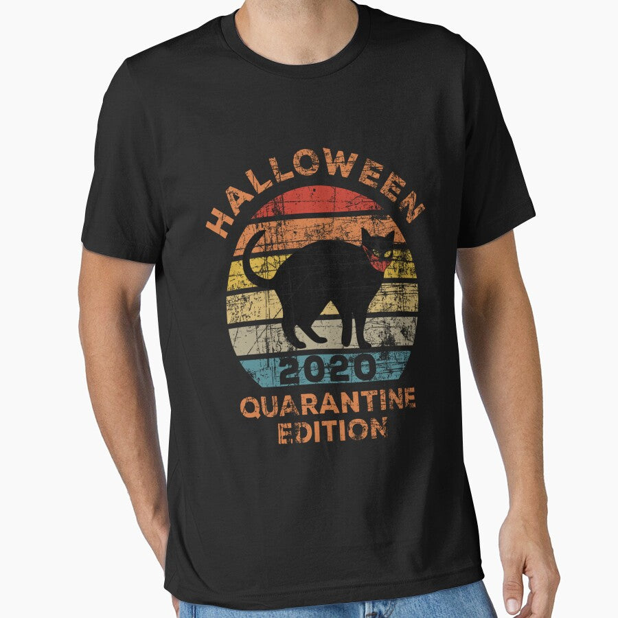 Halloween 2020 Black Cat Quarantine Edition by MyintThan09 T-Shirts, Hoodie, Sweatshirt | BlankRebels.com (Image 1)