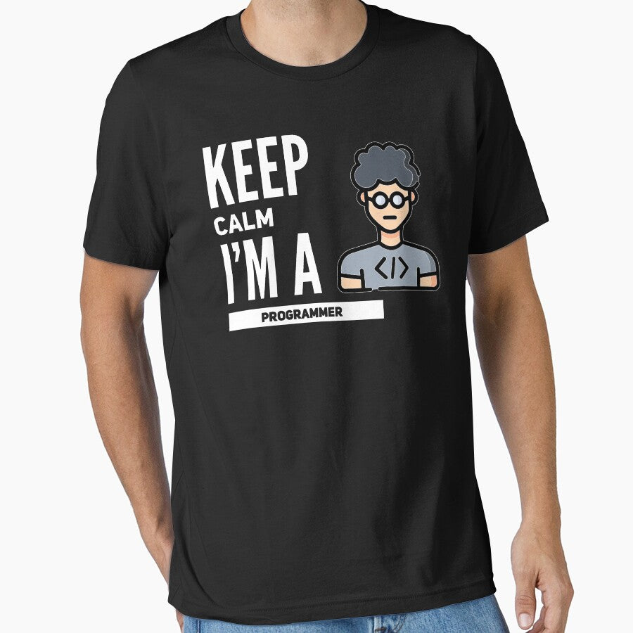 Keep Calm I'm A Programmer (color white) by Stornu2Ruedas T-Shirts, Hoodie, Sweatshirt | BlankRebels.com (Image 1)