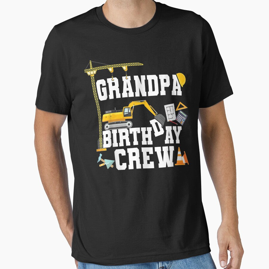 Grandpa Birthday Crew Gift Construction by ElieserGomez T-Shirts, Hoodie, Sweatshirt | BlankRebels.com (Image 1)