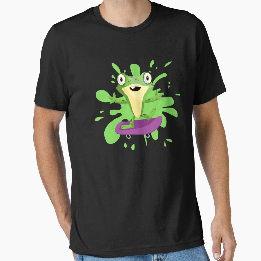 Frog on skateboard by dineshv T-Shirts, Hoodie, Sweatshirt | BlankRebels.com (Image 1)