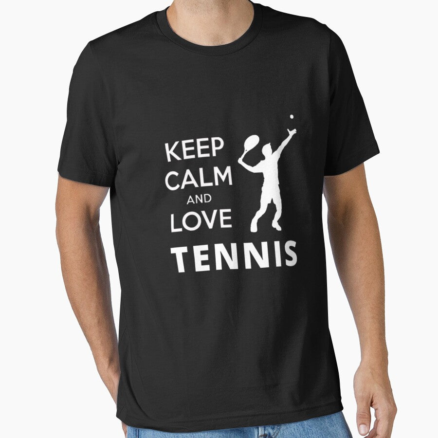 Keep calm and love tennis for tennis lovers teacher gifts by BestDesign87