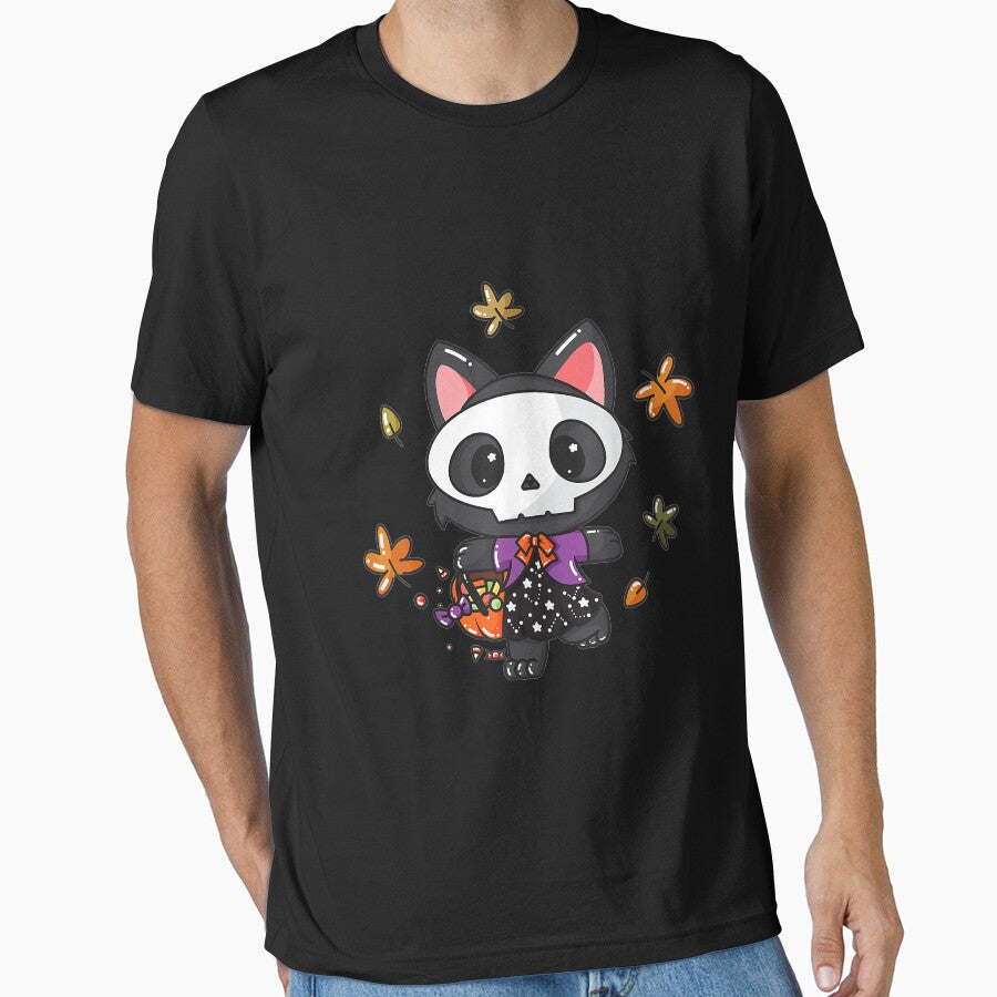 Cute Halloween Black Cat Costume by irmansw T-Shirts, Hoodie, Sweatshirt | BlankRebels.com (Image 1)