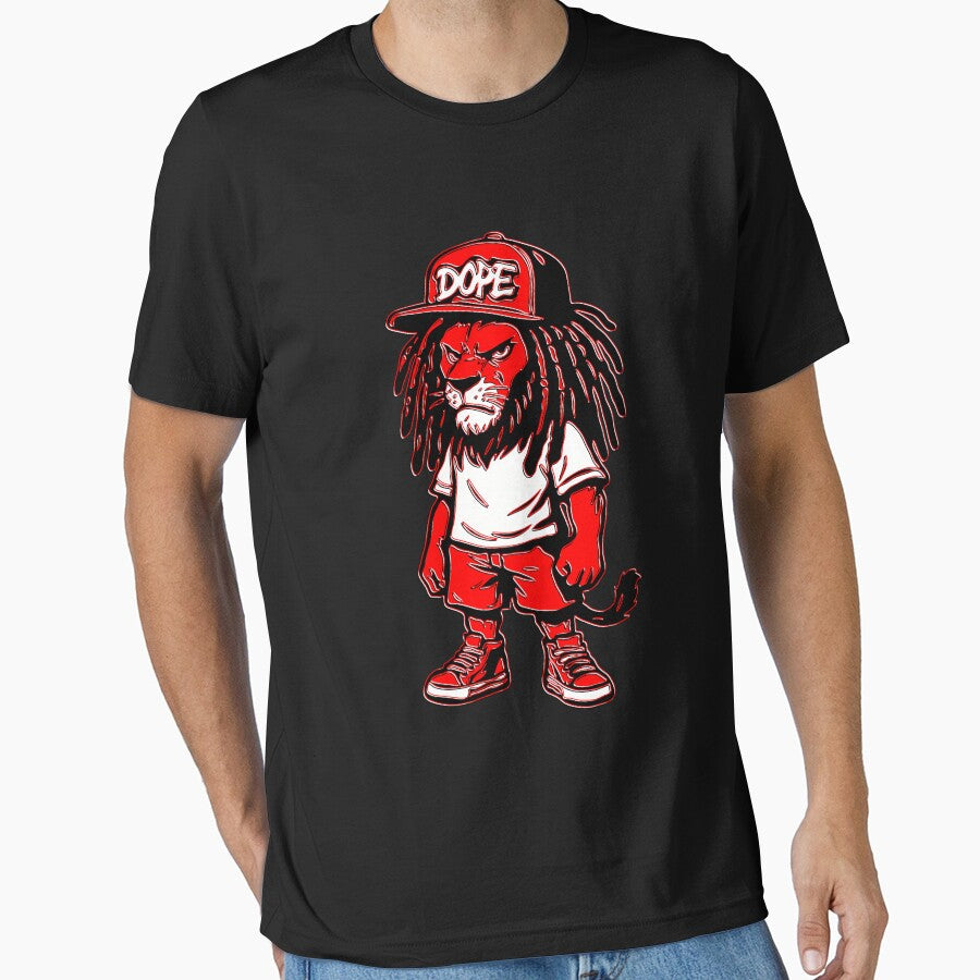 Dope Lion Streetwear Attitude Design by kallerqptart T-Shirts, Hoodie, Sweatshirt | BlankRebels.com (Image 1)