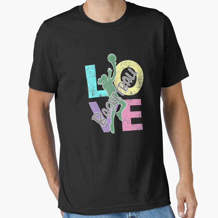 Cute Girls Basketball Love Gift by LGamble12345 T-Shirts, Hoodie, Sweatshirt | BlankRebels.com (Image 1)