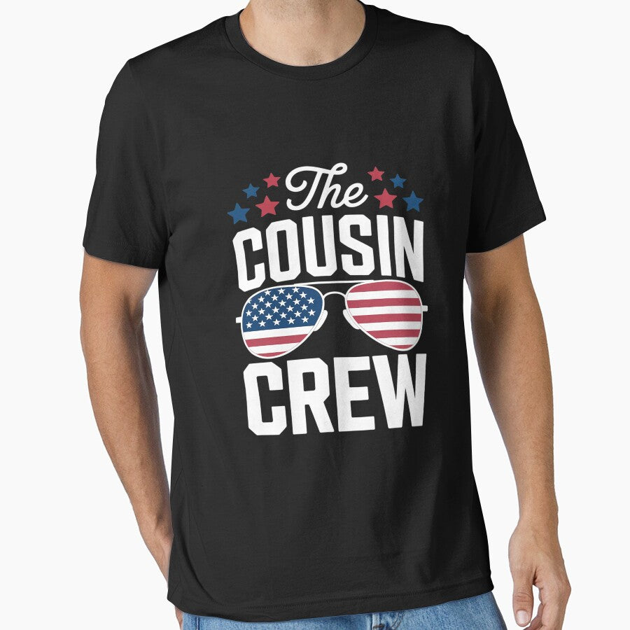 Cousin Crew 4th of July Patriotic American Family Matching by LegendsArt75 T-Shirts, Hoodie, Sweatshirt (Image 1)