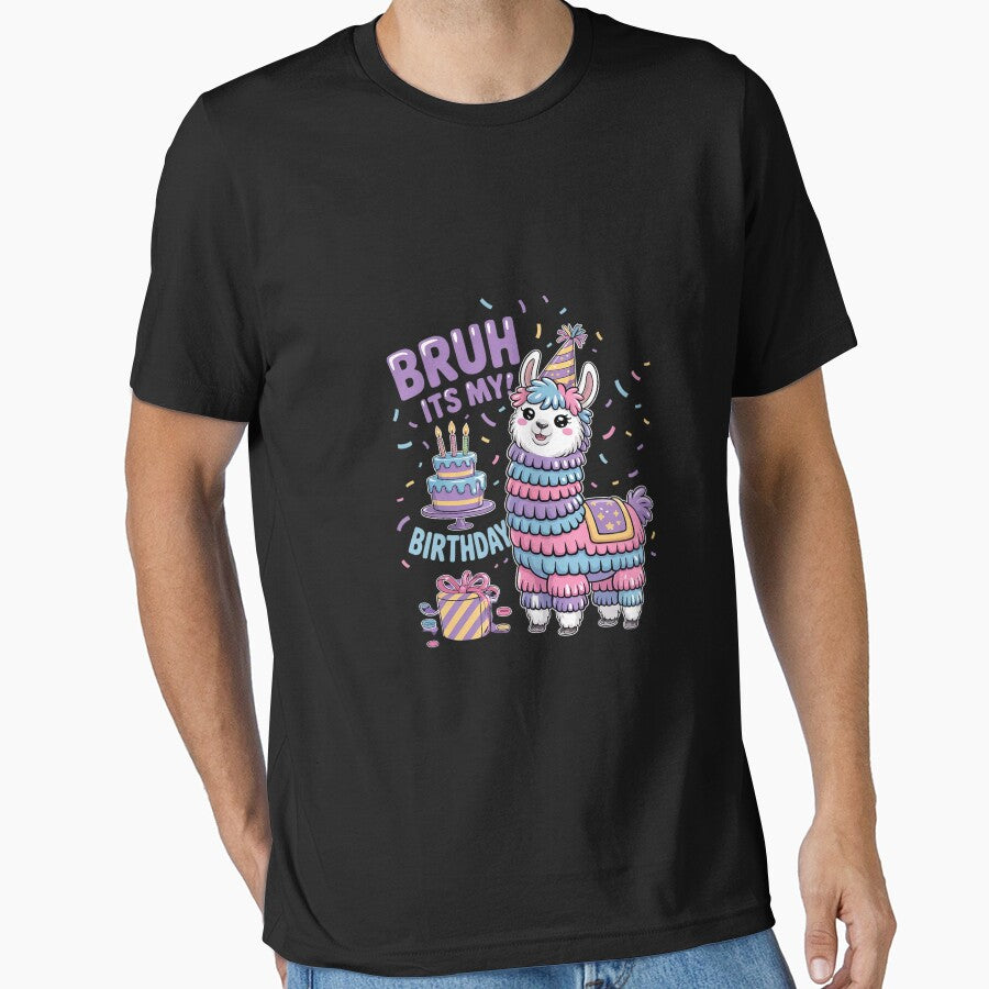 Bruh Its My Birthday Llama Pinata Boy Girl Family Party Bday 20 by AquaKiev T-Shirts, Hoodie, Sweatshirt (Image 1)