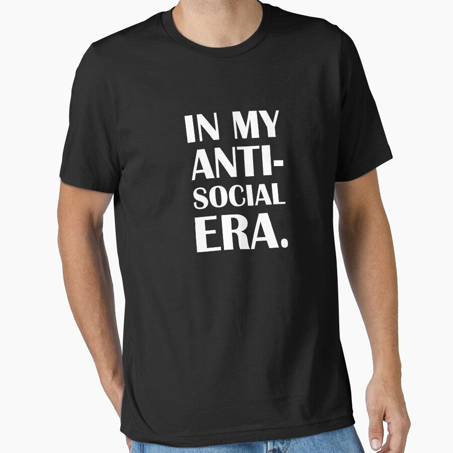 In My Anti-Social Era. / Introvert Joke Funny T-Shirt Label by introvertvibes Hoodie, Sweatshirt | BlankRebels.com (Image 1)
