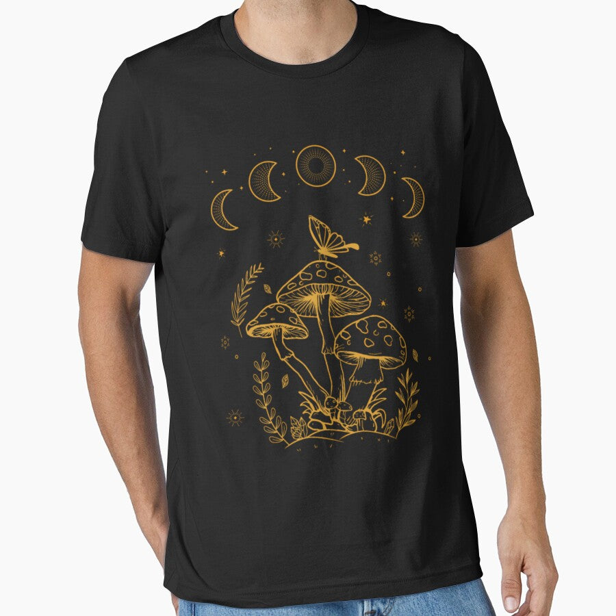 Cottagecore Dark Academia Aesthetic Mushroom by muterialvarai T-Shirts, Hoodie, Sweatshirt | BlankRebels.com (Image 1)