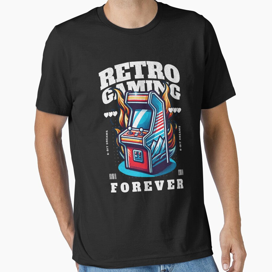 Retro Gaming Forever by Khihi T-Shirts, Hoodie, Sweatshirt | BlankRebels.com (Image 1)