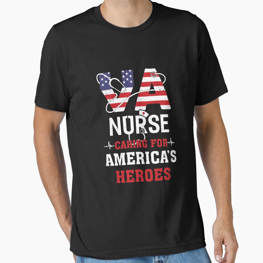 VA Nurse Caring For Americas Heroes by DanielleNicolet T-Shirts, Hoodie, Sweatshirt | BlankRebels.com (Image 1)