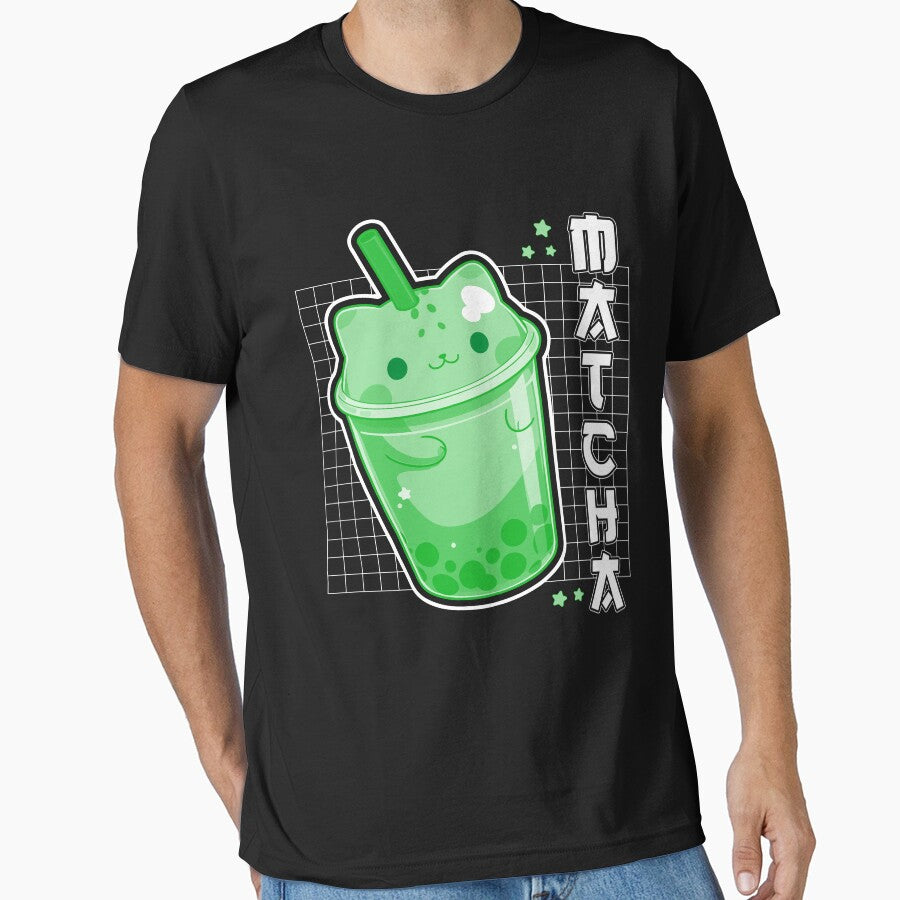 Cute Kawaii Matcha Lover Green Tea - Japanese Matcha Latte by buy-on-demand T-Shirts, Hoodie, Sweatshirt (Image 1)