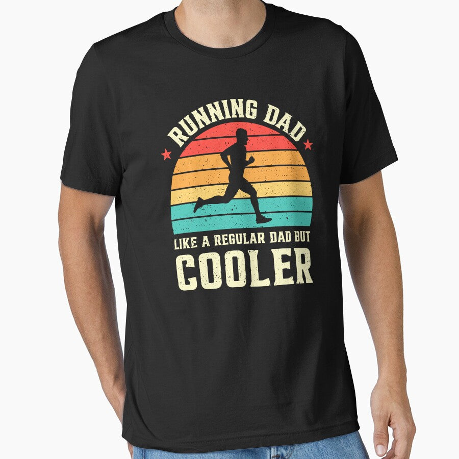 Running Dad Like A Regular Dad But Cooler Retro by RareBunny T-Shirts, Hoodie, Sweatshirt | BlankRebels.com (Image 1)