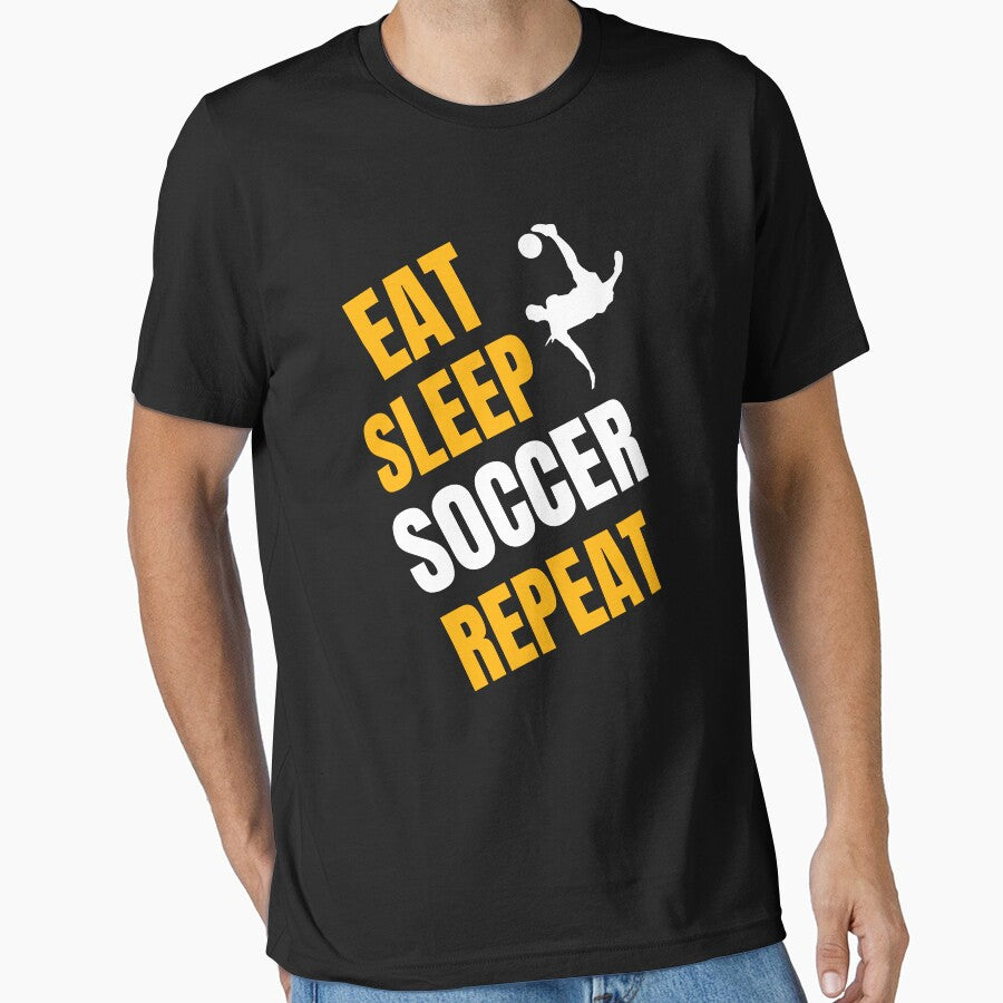 Eat Sleep Soccer Repeat by 87-Aesthetics