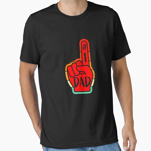 # 1 Dad Vintage Super Dad Father's Day by Easy-Logo T-Shirts, Hoodie, Sweatshirt | BlankRebels.com (Image 1)