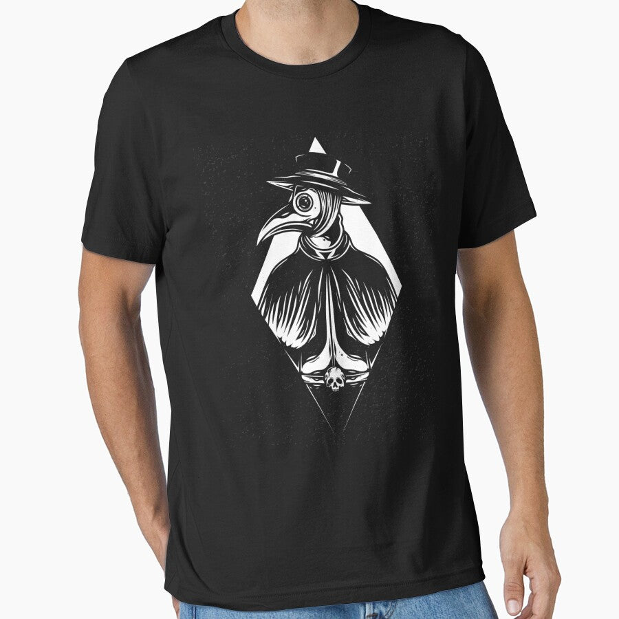 Plague Doctor Black And White Diamond by PlagueCity T-Shirts, Hoodie, Sweatshirt | BlankRebels.com (Image 1)