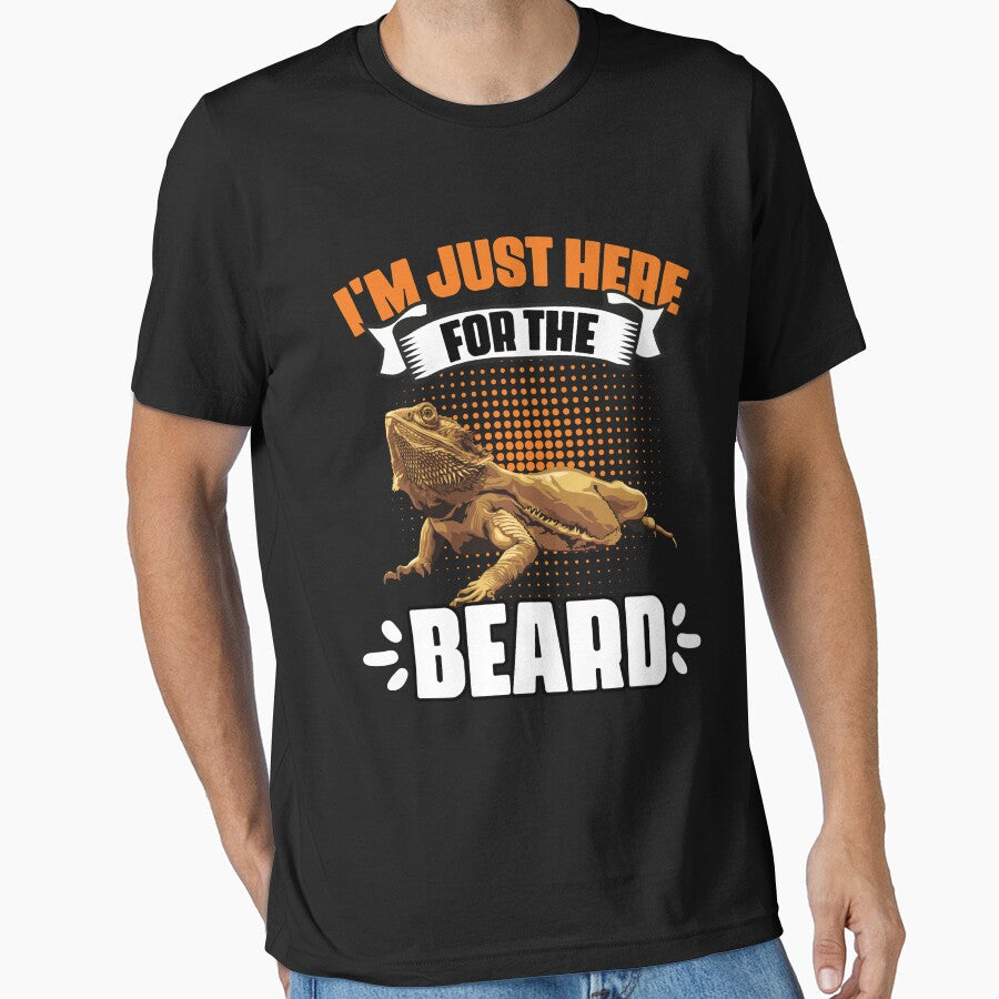 I'm Just Here For The Funny Bearded Dragon Reptile Pet Lover by Nessshirts T-Shirts, Hoodie, Sweatshirt (Image 1)