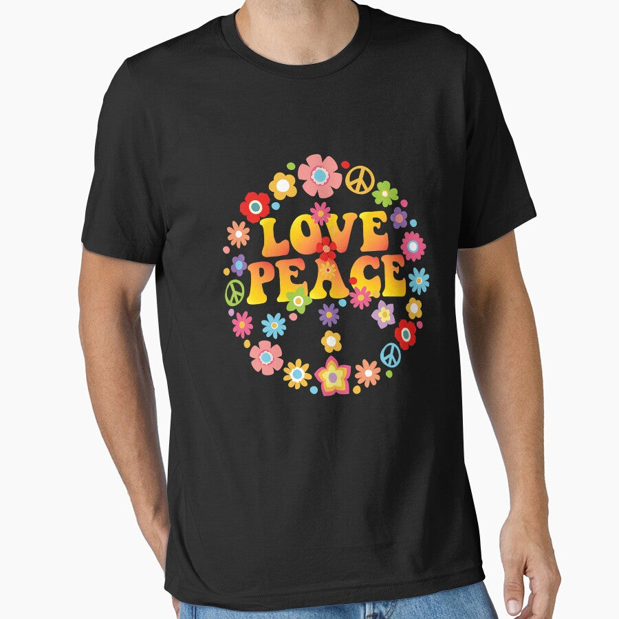 Peace Sign Love Hippie 60s 70s Tie Die by shannange T-Shirts, Hoodie, Sweatshirt | BlankRebels.com (Image 1)