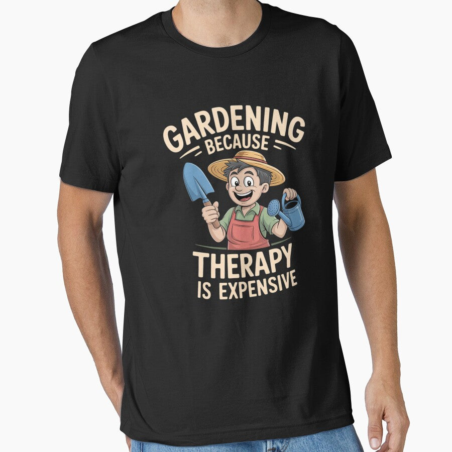 Gardening Because Therapy is Expensive Gardener by FluoroWave T-Shirts, Hoodie, Sweatshirt | BlankRebels.com (Image 1)