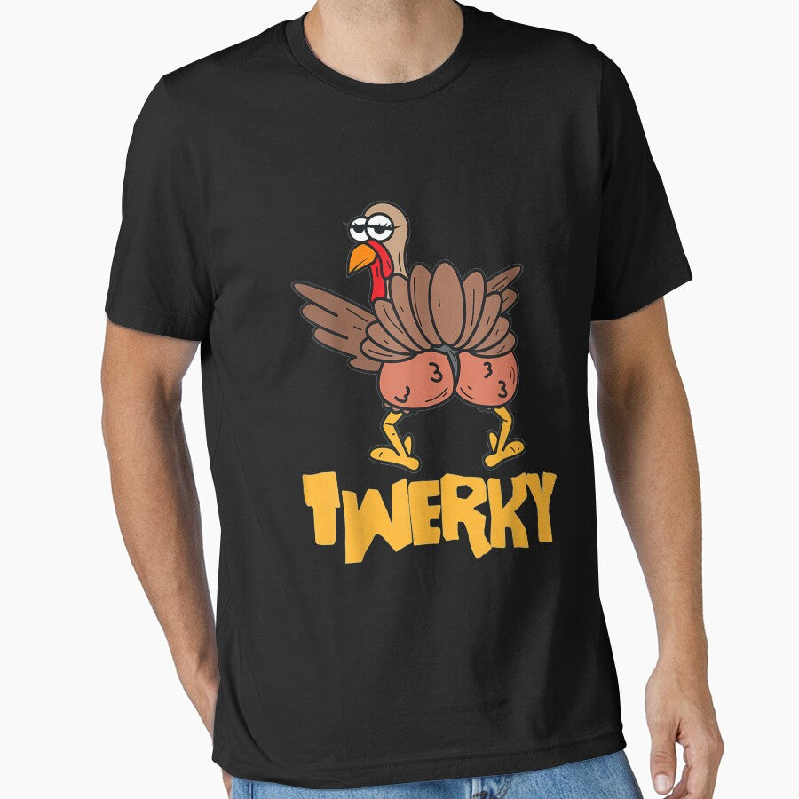 Twerky Thanksgiving Funny Twerking Turkey Dance by tichtodhe T-Shirts, Hoodie, Sweatshirt | BlankRebels.com (Image 1)