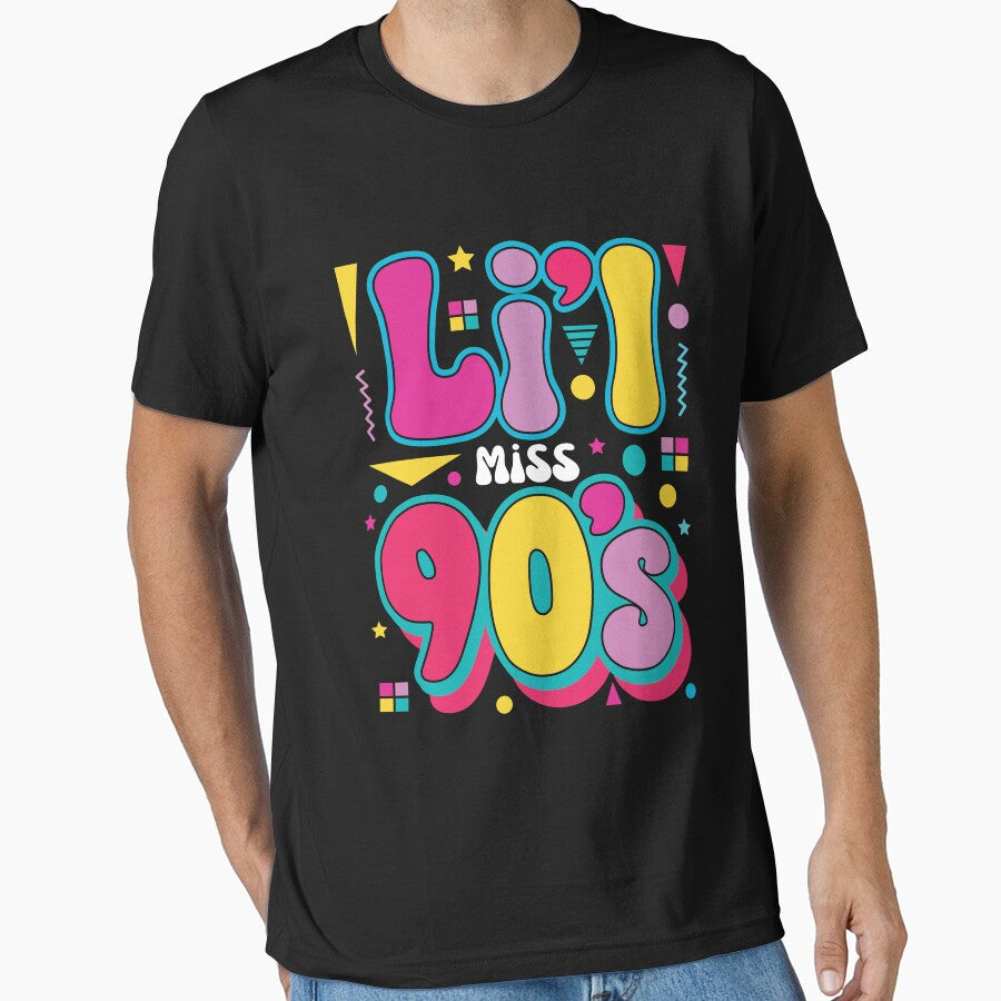 Li'l Miss 90's Retro Nineties Girl Love The 1990s by GravitiTees T-Shirts, Hoodie, Sweatshirt | BlankRebels.com (Image 1)