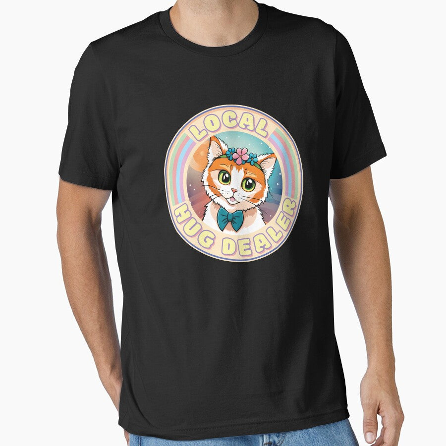Local Hug Dealer - Cute Cat Pastel Colors for Cat Lovers Ver3 by thecatcouch T-Shirts, Hoodie, Sweatshirt (Image 1)