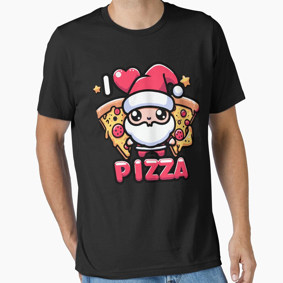 SANTA I LOVE PIZZA by Lukasz Kobylka T-Shirts, Hoodie, Sweatshirt | BlankRebels.com (Image 1)