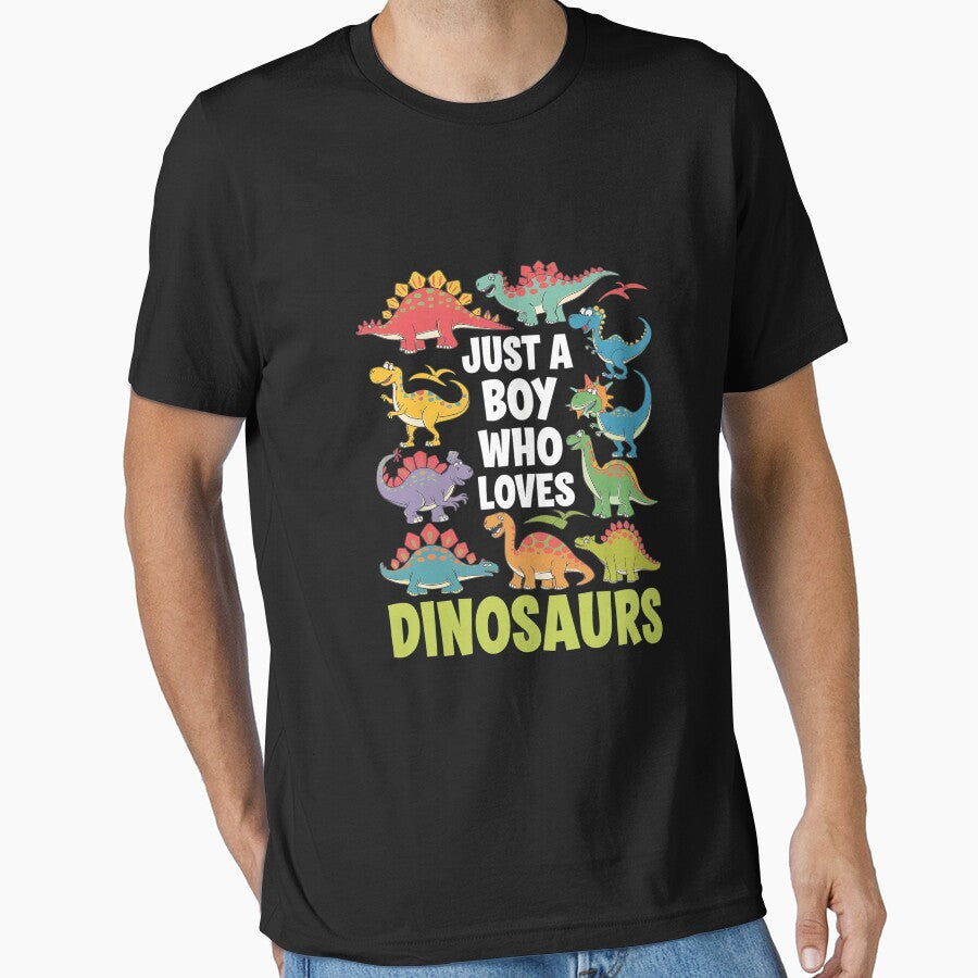 Just a boy who loves Dinosaurs 1 by DigitaldeligArt T-Shirts, Hoodie, Sweatshirt | BlankRebels.com (Image 1)